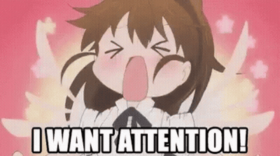Girl Screaming Saying I Want Attention GIF