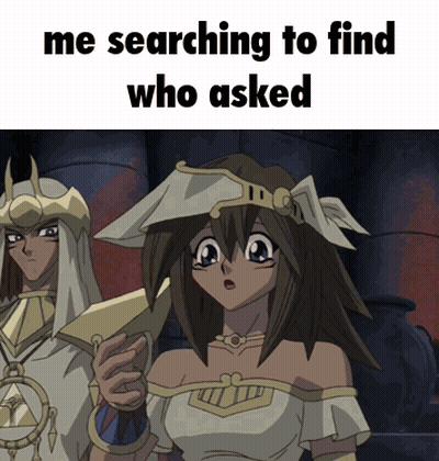 Girl Searching To Find Who Asked GIF