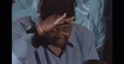 Girl Seriously Looking Around GIF