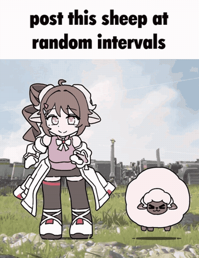 Girl Sheep Post This Sheep At Random Intervals GIF