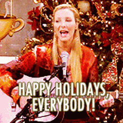 Girl Sing Happy Holiday Everybody GIF