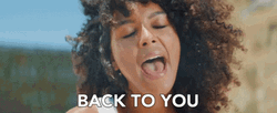 Girl Singing Back To You GIF