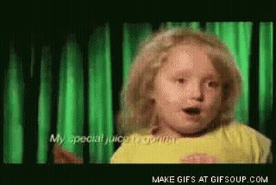Girl Singing In Front Of Green Curtain GIF