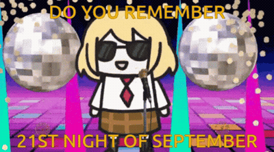 Girl Singing Into Microphone Do You Remember 21St Night Of September GIF
