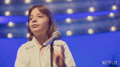 Girl Singing Into Microphone Netflix GIF