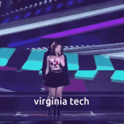 Girl Singing Into Microphone Virginia Tech GIF
