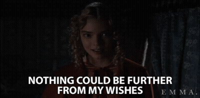 Girl Sitting In Chair Saying Nothing Could Be Further From My Wishes GIF