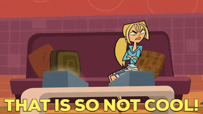 Girl Sitting On Couch Saying That Is So Not Cool GIF