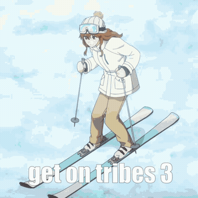 Girl Skiing Get On Tribes 3 GIF