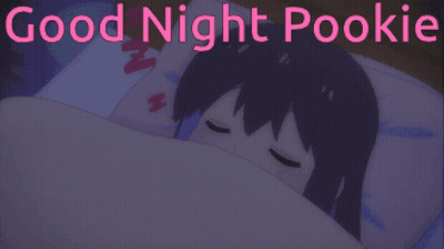 Girl Sleeping Under Blanket Good Night Pookie GIF
