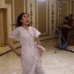 Girl Slip Fall Down Meme GIF