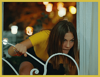 Girl Sneak Out Higher Floor GIF