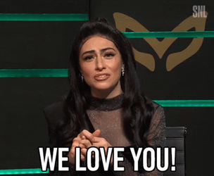 Girl SNL Host We Love You GIF