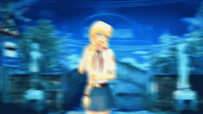 Girl Standing in Front of Blue Background