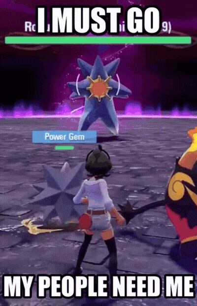 Girl Standing In Front Of Star Pokemon GIF