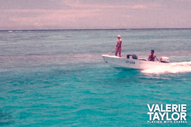 Girl Stands In Front Skiff GIF