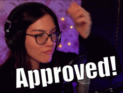 Girl Streamer Approved GIF