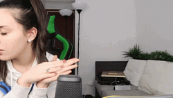 Girl Streamer Sighs And Anxiety Breathing GIF