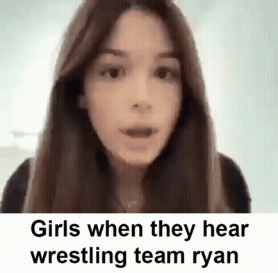 Girl Talking About Wrestling Team Ryan GIF