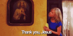 Girl Talking Grateful Thank You Jesus GIF