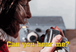 Girl Talking Walkie Can You Hear Me Now GIF