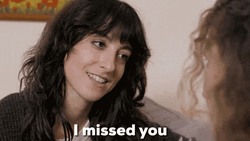 Girl Telling We Missed You GIF