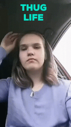 Girl Thug Life GIF
