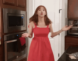 Girl Turning Around Straight Arm Pulldown GIF