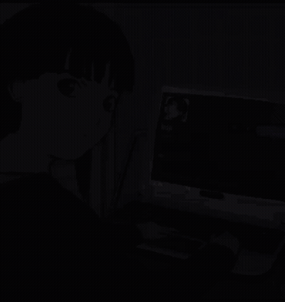 Girl Typing On Laptop Named Koji GIF
