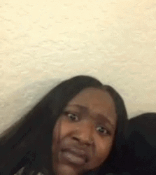 Girl Unexplained Sarcastic Face GIF