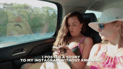 Girl Using Instagram In Car GIF