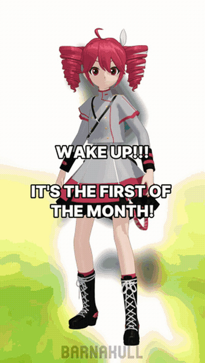 Girl Wake Up First Of Month GIF