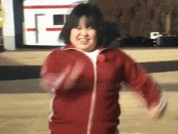 Girl Walking Fast Fell On Hole GIF