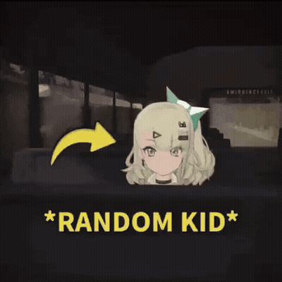 Girl Waving Random Kid GIF
