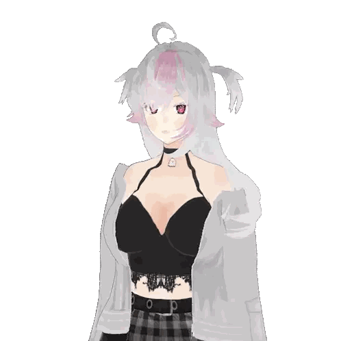 Girl Wearing Choker Sticker
