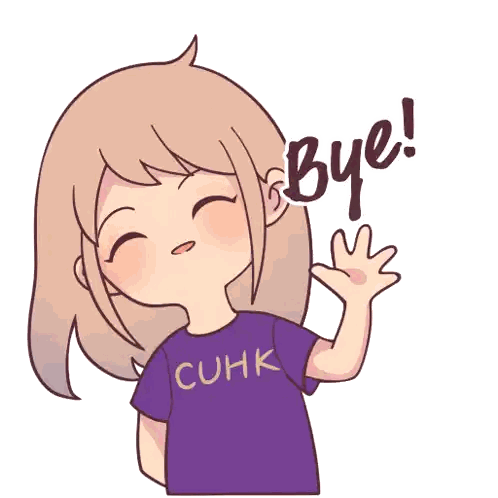 Girl Wearing Cuhk Shirt Sticker
