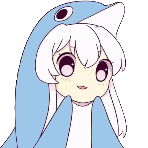 Girl Wearing Dolphin Hat Sticker