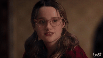 Girl Wearing Glasses Saying Yeah GIF