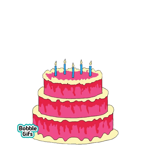 Girl Wearing Happy Bday Shirt Sticker