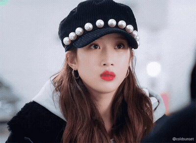 Girl Wearing Hat With Pearls GIF