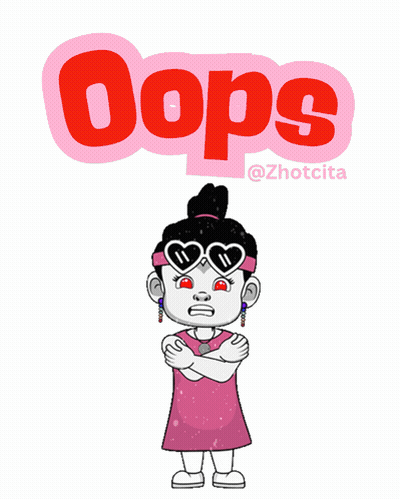 Girl Wearing Heart Sunglasses Saying Oops GIF