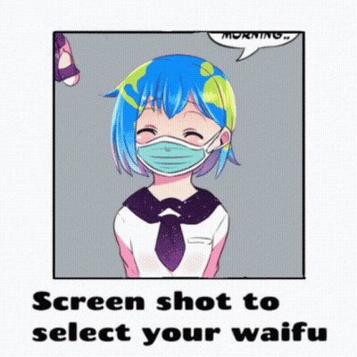 Girl Wearing Mask Select Your Waifu GIF