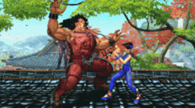 Girl Wearing Red Boxing Gloves With Sakura GIF