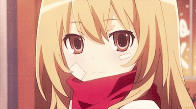 Girl Wearing Red Scarf GIF