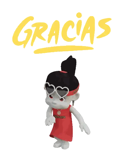 Girl Wearing Sunglasses And Gracias Shirt Sticker