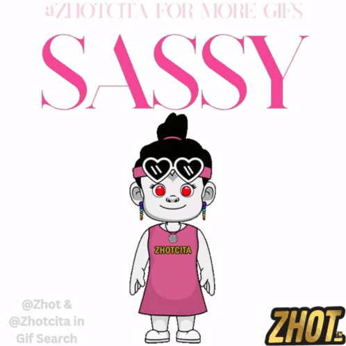 Girl Wearing Sunglasses And Zhotcita Shirt GIF