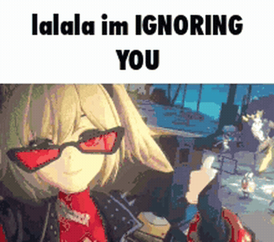 Girl Wearing Sunglasses Saying Lalala Im Ignoring You GIF