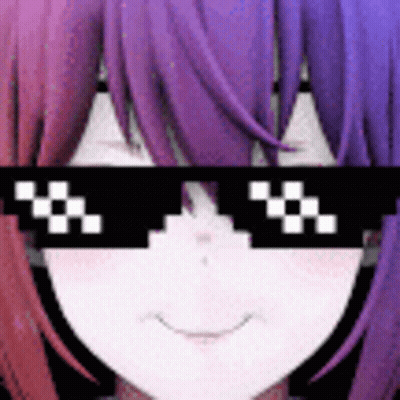 Girl Wearing Sunglasses With Pixelated Face GIF