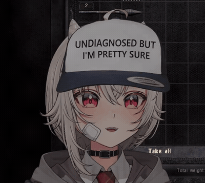 Girl Wearing Undiagnosed But I'm Pretty Sure Hat GIF