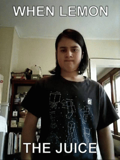 Girl Wearing When Lemon T-Shirt GIF